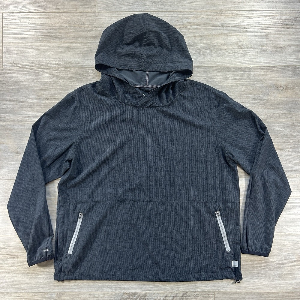 Vuori Womens Large Westerly Packable Lt Weight Pullover‎ Hoodie Charcoal Grey